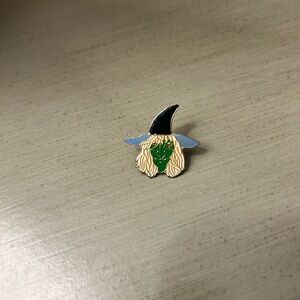 Witch lapel pin colorful enamel and metal with MISSING BACK